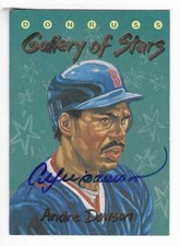 ANDRE DAWSON 1993 DONRUSS GALLERY OF STARS AUTOGRAPHED SIGNED #GS-2 RED SOX HOF