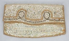 Clutch Evening Bag Sequin Aurora Cloth - Vintage