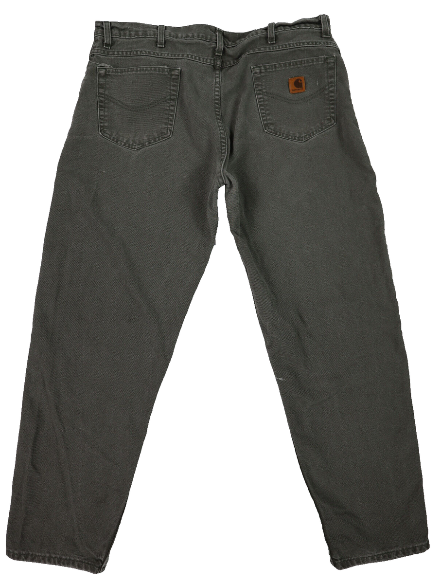 パンツ No e mosen distressed work pants Y2K 00s Vtg Y2K CARHARTT US Men's 39 (40) x 32 Moss Duck Work Pants