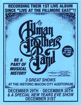 allman brothers band ビンテージコンサートポスター The Allman Brothers Concert Poster Minnesota 1997 | eBay