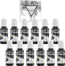 Black Epoxy UV Resin Pigment - 4Oz Black Liquid Epoxy Resin Color Dye for Epoxy