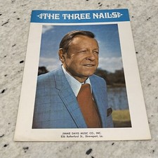 The Three Nails Sheet Music Shaped Notes Four Part Harmony Jimmie Davis Gospel