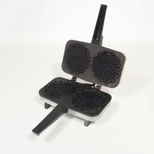 Vintage Vitantonio Pizzelle Chef 300  Non Stick Italian Cookie Maker Iron Tested