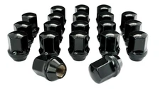 20 14x1.5 Black Factory OE Style Lug Nuts Jeep Grand Cherokee Buick Enclave 