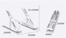 Adjustable Foldable Laptop Stand Aluminum Notebook Riser Computer Holder Desk