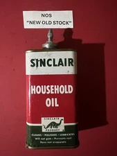 NOS Sinclair Lead Top Household Oil Dinosaur Can Tin Oiler Handy Penetrating
