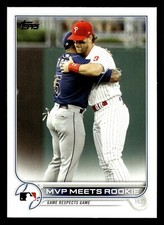 2022 Topps #367 MVP Meets Rookie/Wander Franco/Bryce Harper