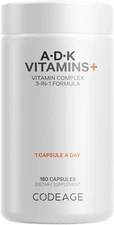 ADK Vitamis Supplement - Essential Vitamin A, Vitamin D3 5000 IU, Vitamin K1 ...