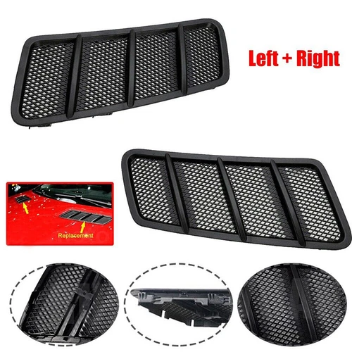 2 Pcs Front L+R Hood Air Vent Grille Cover For Mercedes W166 GL ML350 2012-2015 - Foto 1 di 10