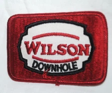 Wilson Downhole vintage uniform cloth patch,  Texas oil and gas