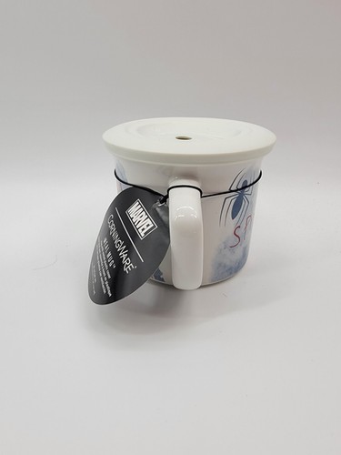 CorningWare Disney Spiderman 20 oz Ceramic Meal Mug w/ vented Lid New**** - Picture 7 of 10