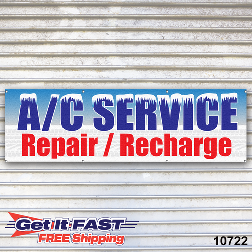 A/C Service Repair Banner Sign Auto Truck Repair Service Bay | eBay