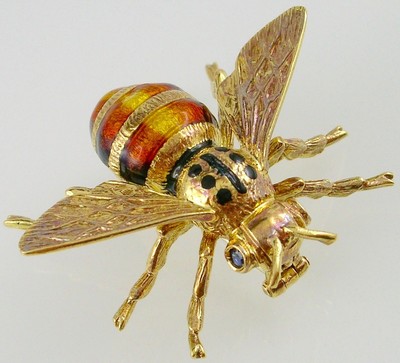 Spilla Ape Regina Oro 750 Bellissimo Ed Introvabile Gioiello Scultura Ebay