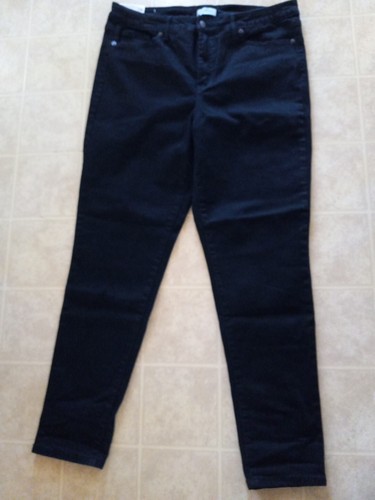 Jessica Simpson Ladies' High-Rise Skinny Jeans Black Size 14 29" Inseam NEW - Picture 3 of 4