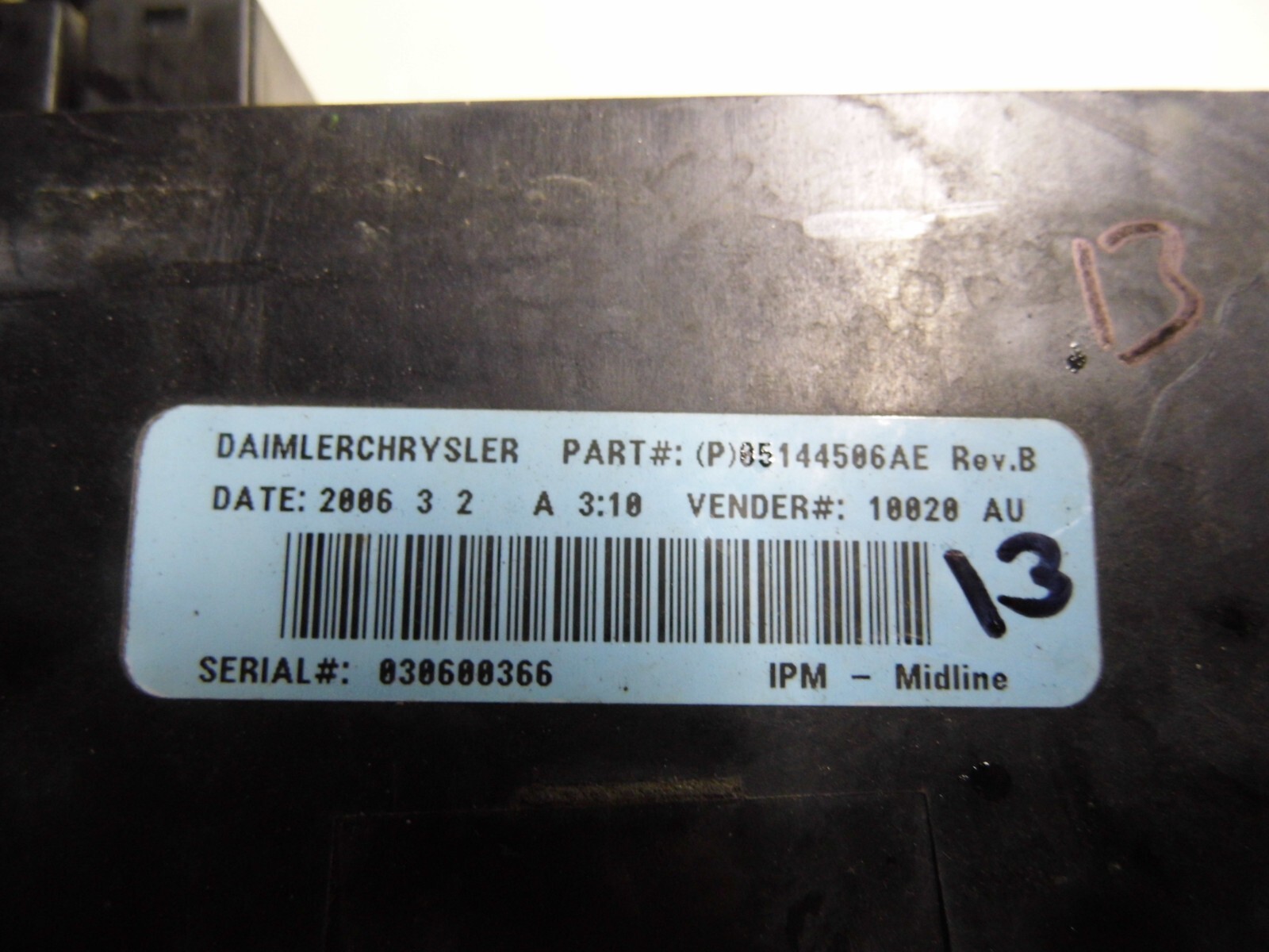 OEM 03-06 Dodge Caravan Power Module Fuse Box Relay Control Unit ECM ...