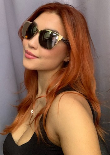 😎 Gafas de sol para mujer JIMMY CHOO Keira/S FPB 57 mm espejadas plateadas de gran tamaño - Imagen 10 de 11