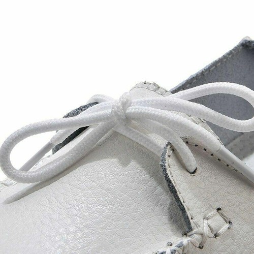 Neu Damen-Pumps einfarbig rund geschnitten Freizeit bequem weich Schnürschuhe Größe 35-41 - Bild 11 von 15