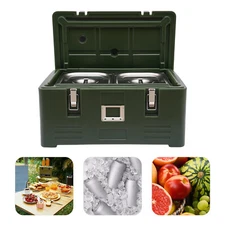 30L Insulated Food Pan Carrier Hot Cold Catering Dishbox Long-lasting Insulation