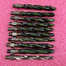 .2344 Piloted Drill Bit, Aircraft Tool 1/4  -28 Threaded Shank, Lot of 10