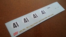 1961 LE MANS #41 LOTUS ELITE JEAN-FRANCOIS MALLE/ROBIN CARNEGIE 1:43 DECALS