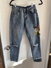 Zara Basic Embroidery Jeans