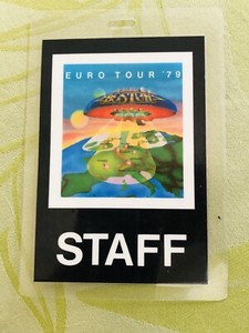 Original Vintage Boston Laminated Concert Pass