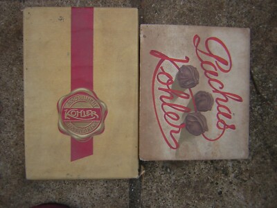 Konvolut 2 alte Schokoladenschachtel Suchard Kolher Leerkarton Vintage