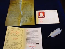 Vtg 1964 Gift of the Month Plaza Humble Oil Servicenter Kent Ohio 4pc Lot Q478