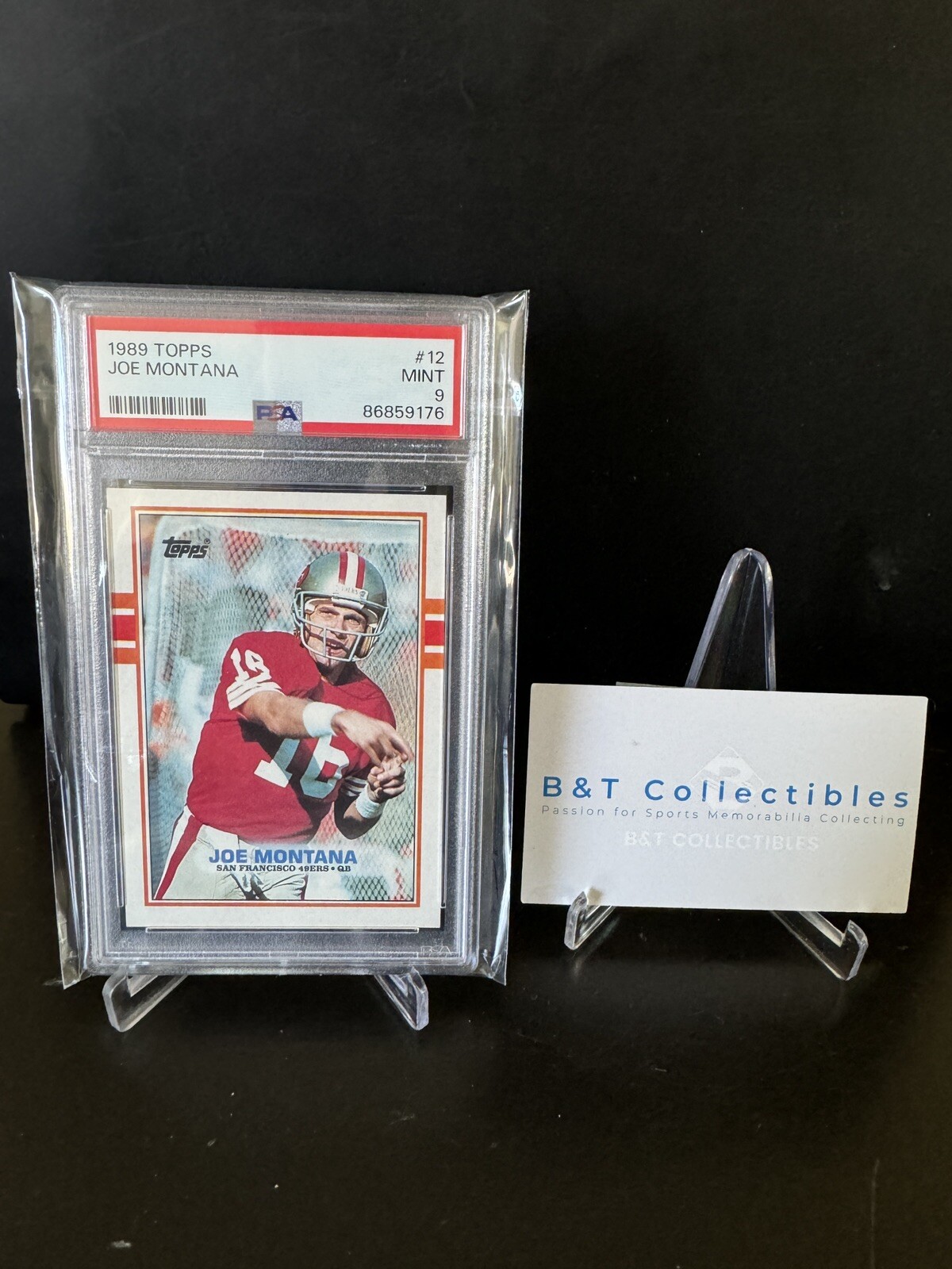 1989 Topps #12 Joe Montana San Francisco 49ers PSA 9 MINT 🔥🔥