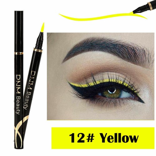 12Colors Flüssiger Eyeliner Stift Wasserfest Bunt Highlight Neon Katzenaugen : - Bild 23 von 23