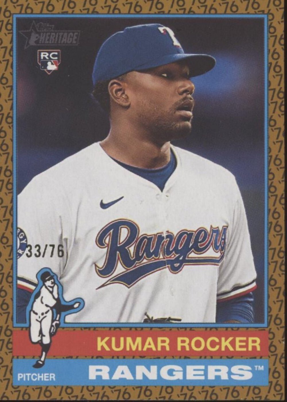 Kumar Rocker 2025 Topps Heritage Color of the Year RC 33/76 #179