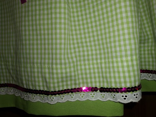 Dirndl Gr. M 38 40, grün / rosa, Kleid, Damen, Karneval Party Kostüm Oktoberfest - Bild 7 von 9