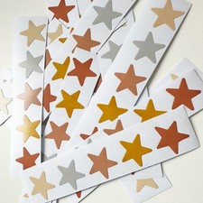 STAR Sticker 5pc a row Dusty Colors 15mm New From Japan with tracking