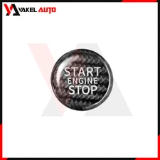 Carbon Fiber Engine Start-Stop Push Button Cover For Audi A4L A5 A6L A7 Q3 Q5 Q7