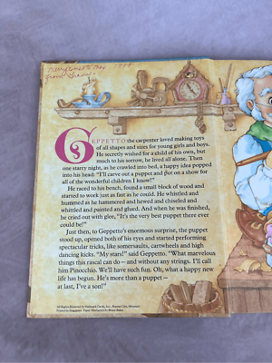 Vintage Pinocchio Kids Popup Book Disney | eBay