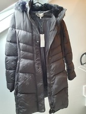 Hobbs Lettie Puffer Coat Jacket Size 12 Black