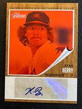 2011 Topps Heritage Baltimore Orioles Ryan Berry Certified Autograph #RD 1/25