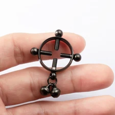 2/1pcs Nipple Ring Breast Bell Pendant Body Piercing Jewelry Stainless Steel ⇓