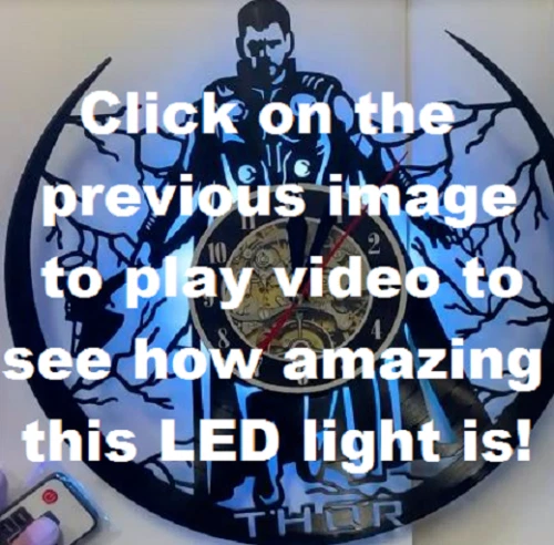 Reloj de pared disco vinilo pingüino pájaro vida silvestre con luz trasera LED decoración de pared arte Foto 2 de 2