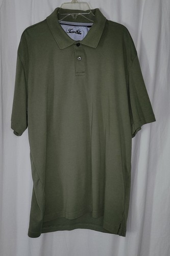 Tasso Ella Green Short Sleeve Polo Shirt Men's Lg - Picture 2 of 6
