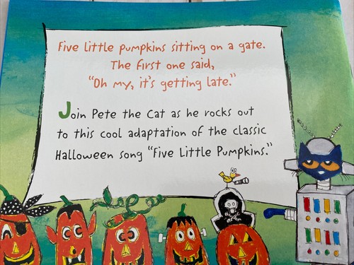 Pete The Cat 3 Books Treasure Map + Firefighter +5 Little Pumpkins Paperback New - Imagen 3 de 11