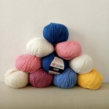 YarnArt Jeans CottonAmigurumi Yarn, Soft Cotton Acrylic Blend Yarn 50gr.
