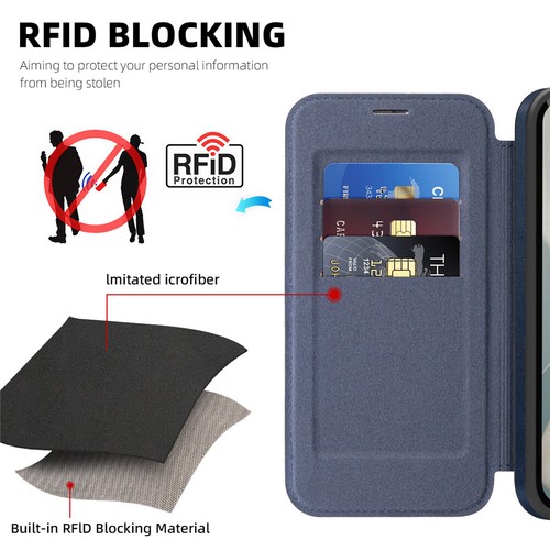 For Google Pixel 8 9 Pro XL 9A Magnetic Magsafe Flip Leather Wallet Case Cover - Picture 8 of 78