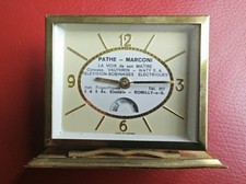 Pendulette Publicitaire Pathé Marconi la voix de son maître.circa 1950