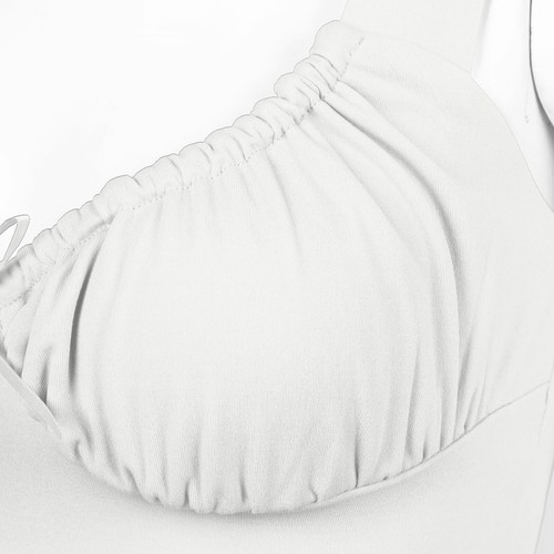Sexy Women Lace Trim Crop Top Spaghetti Strap Tank Tops Y2K Ruched Tank Vests - Picture 13 of 24