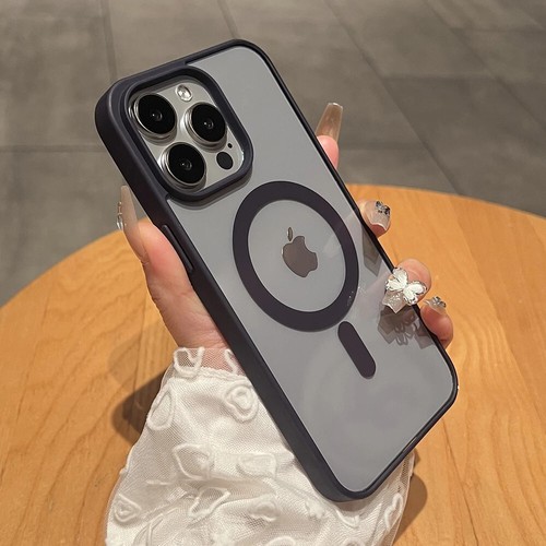 Matte Natural Titanium magnetic charging phone case for iPhone 16 15 14 13 12 11 - Imagen 87 de 143