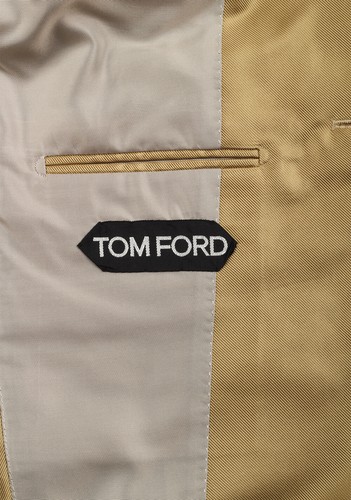 TOM FORD Atticus Gold Suit Size 46 / 36R U.S. In Silk New With Tags - Picture 6 of 7