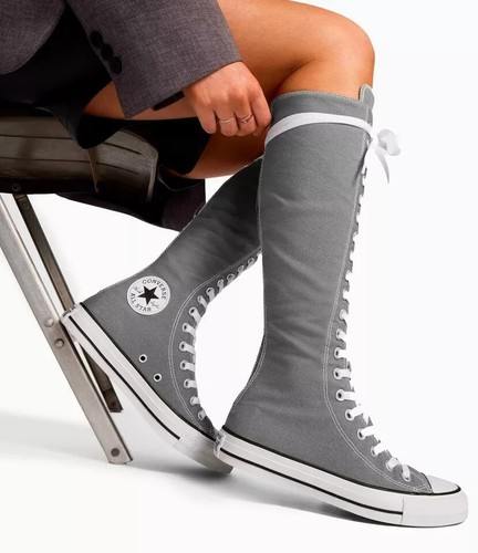 Converse CHUCK TAYLOR ALL STAR XX-HI High Gray Sneaker A12319C Womens Size 6.5 - Picture 2 of 9