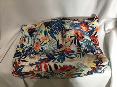 Roxy Multicolor Logo Carry On Weekend Travel Tote Bag
