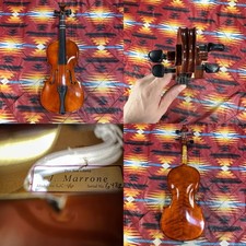 22  Vintage Brown Violin Deo Soli Gloria J. Marrone Model WC-V6
